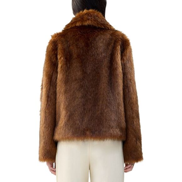 Unreal Fur Womens  Courage Jacket, Brown - Picture 2 of 3